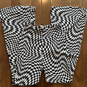 WINDSOR CHECKERED FLARE PANTS